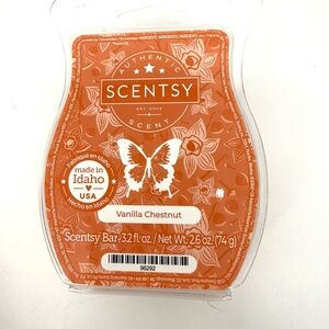 Scentsy Vanilla Chestnut Scent Bar - Warm Orange